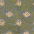 Morris & Company Large Floral Cream Aqua Green