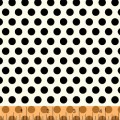 Fleur Noir-Black Dots On White