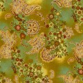 Sayan-Paisly/Flower On Splotchy Green